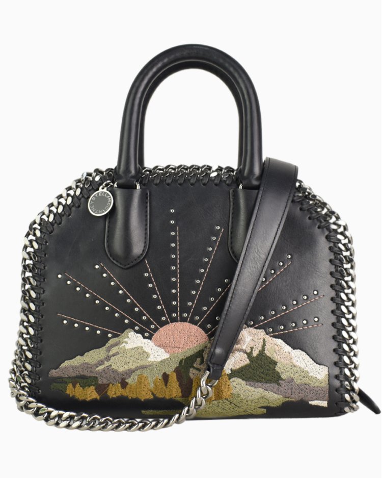 Bolsa Stella McCartney Falabella Box Nashville Mini Preta